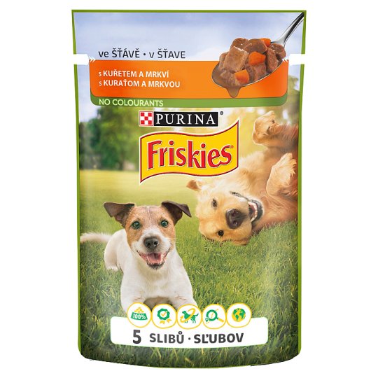 Friskies PES VitaFit kapsička s kuřetem a mrkví ve šťávě 100g