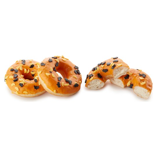 Tesco Donut Orange Halloween 56g Tesco Groceries