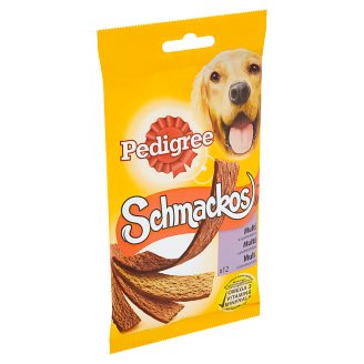 Pedigree Schmackos Multi 4 příchutě doplňkové krmivo pro dospělé psy 104g