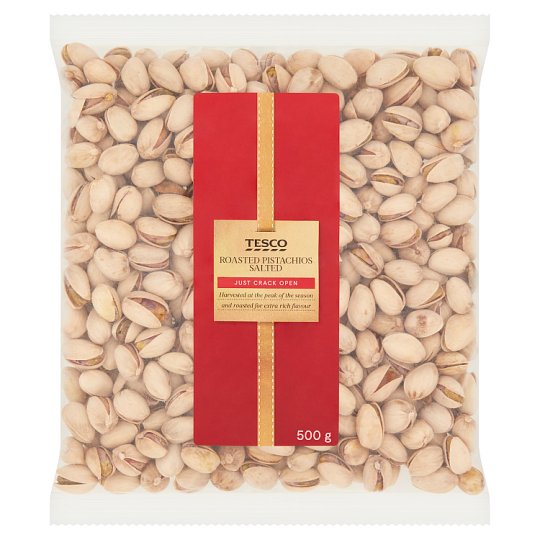 Tesco Pistácie pražené solené neloupané 500g