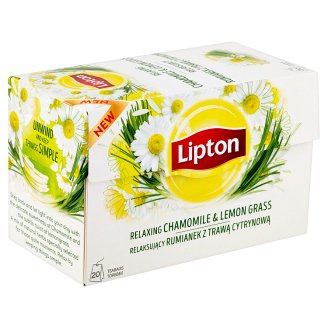 Lipton Bylinný aromatizovaný čaj Heřmánek a citronová tráva 20 sáčků