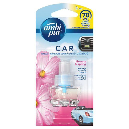 Febreze Air Freshener Car Clip Refill Flower & Spring 1 Unit Tesco
