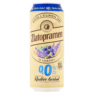 Zlatopramen Radler Herbal černý rybíz & levandule 500ml