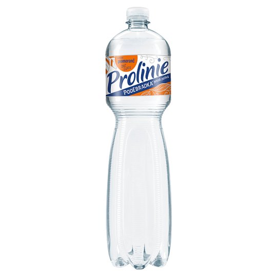 Poděbradka ProLinie Jemně perlivá pomeranč 1,5l