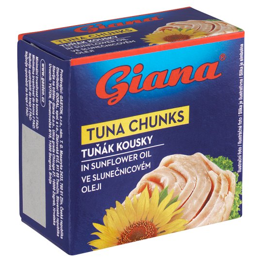 Giana Tuňák kousky ve slunečnicovém oleji 80g