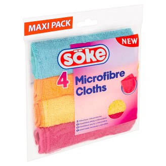 Söke Víceúčelové utěrky z mikrovlákna 4 ks