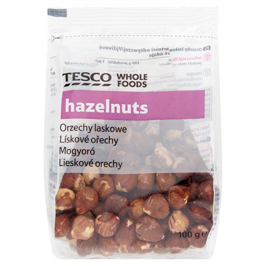 Tesco Whole Foods Hazelnuts 100g Tesco Groceries
