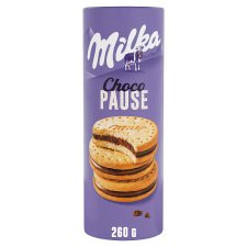 Milka Choco Pause Biscuits Filled with Milk Chocolate from Alpine Milk 260g