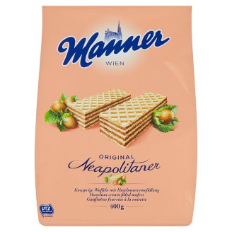 Manner Křupavé oplatky s krémovou oříškovou náplní 400g