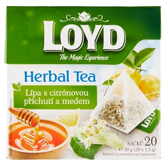 Loyd Herbal Tea Lípa s citrónovou příchutí a medem 20 x 1,5g