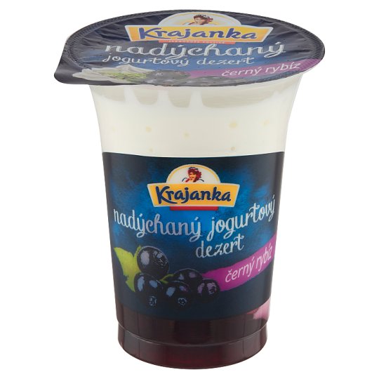 Krajanka Fluffy Yogurt Black Currant Dessert 115g