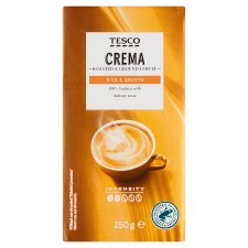 Tesco Crema pražená mletá káva 250g