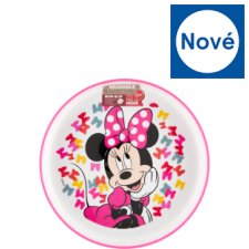 Stor Non Slip Bicolor Premium Plate Minnie So Edgy Bows