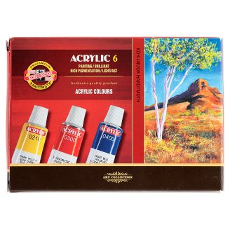 KOH-I-NOOR Akrylové barvy 6 ks