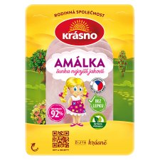 Krásno Amalka Ham of the Highest Quality Sliced 100g