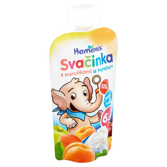 Hamánek Svačinka s meruňkami a tvarohem 120g