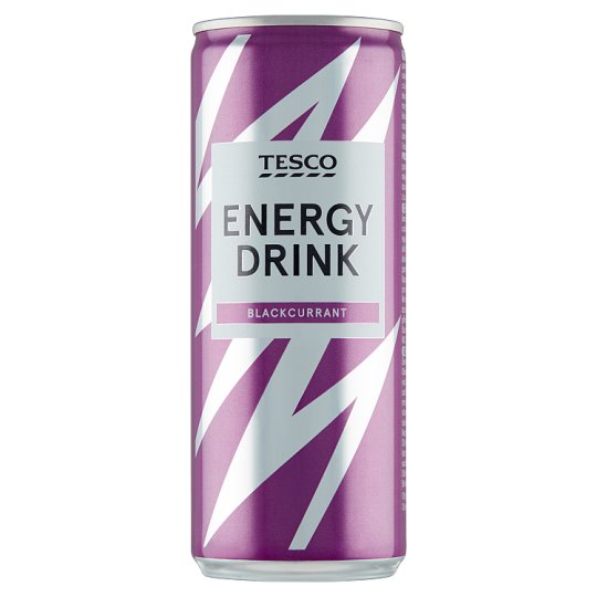 Tesco Energy Drink Blackcurrant 250ml