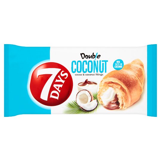7 Days Double Croissant with Cocoa and Coconut Fillings 60g