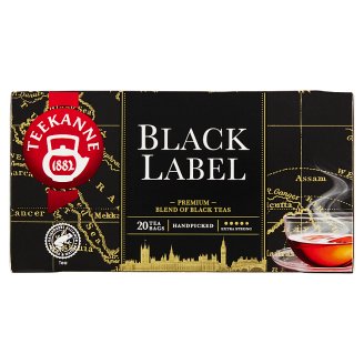 TEEKANNE Black Label, černý čaj, 20 sáčků, 40g