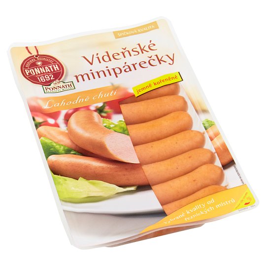 Ponnath ŘEZNIČTÍ MISTŘI Viennese Mini Sausages 200g
