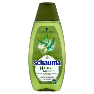 Schauma Nature Moments šampon proti třepení konečků středomořský olivový olej a aloe vera 400ml