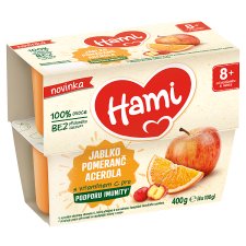 Hami 100% Fruit Cup Apple Orange Acerola 400g