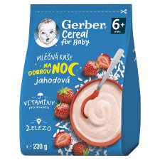 GERBER Cereal Strawberry Milk Porridge Good Night 230g