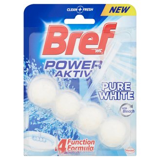 Bref Power Aktiv Pure White tuhý WC blok 50g