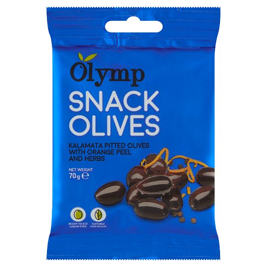 Olymp Snack Olives Kalamata Pitted Olives with Orange Peel and Herbs