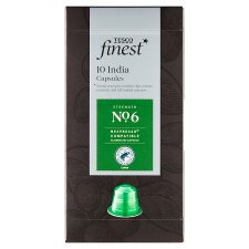 Tesco Finest India pražená mletá káva kapsle 10 ks 50g