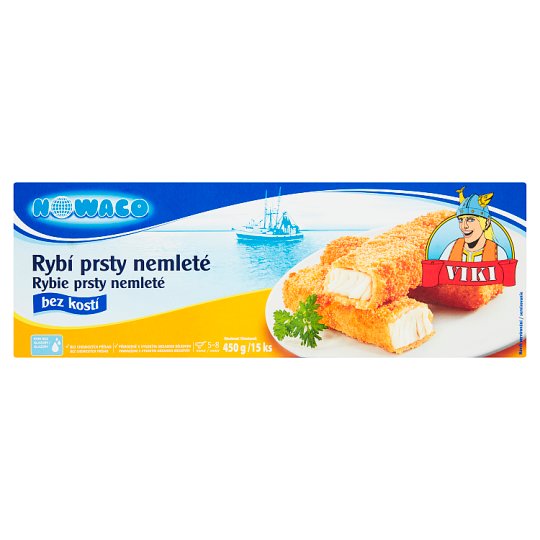 Nowaco Viki Rybí prsty nemleté bez kostí 15 ks 450g