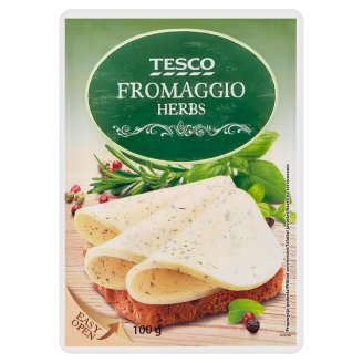 Tesco Smetanový sýr s bylinkami plátky 100g