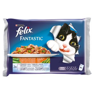 FELIX Fantastic výběr z ryb se zeleninou 4 x 100g