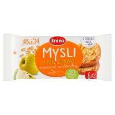 Emco Mysli na Zdraví Oatmeal Biscuits Apple 6 pcs 60g