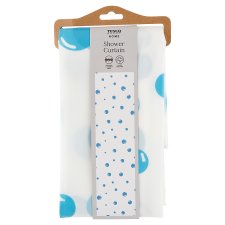 Tesco Home Bubble Peva Shower Curtain 180 cm x 180 cm