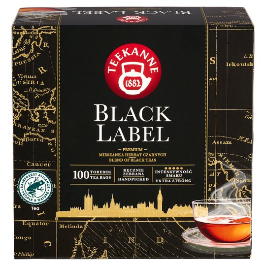 Teekanne Black Label Black Tea 100 x 2.0g (200g) Tesco Groceries