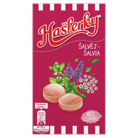 Hašlerky v krabičce Šalvěj a citrón 35g
