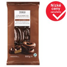 Tesco Gingerbread Dark Chocolate Covered 500g