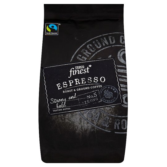 Tesco Finest Espresso Ground Coffee 227g - Tesco Groceries