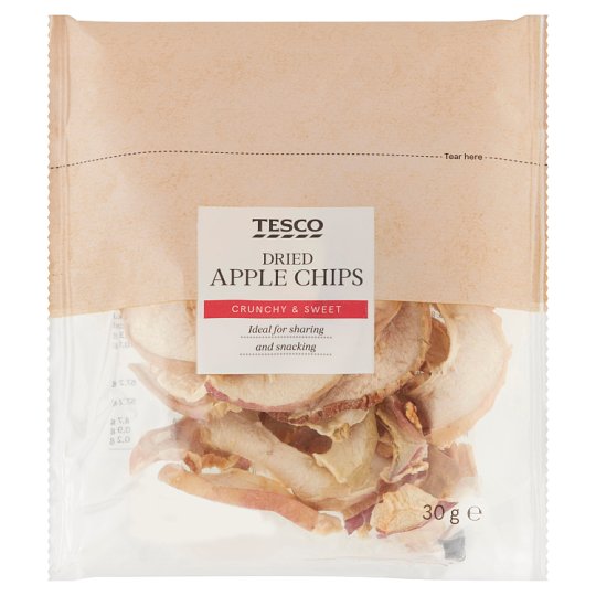 Tesco Dried Apple Chips 30g