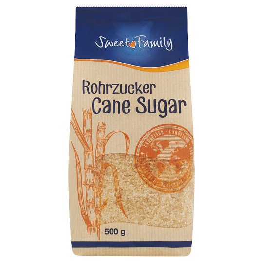 Sweet Family Třtinový cukr nerafinovaný 500g
