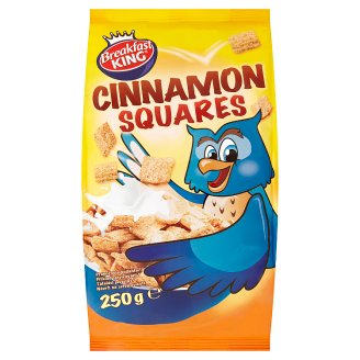 Breakfast King Obilné čtverečky se skořicí 250g