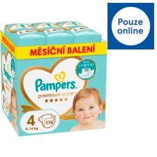 Pampers Premium Care Velikost 4, 174 Plenek, 9kg-14kg