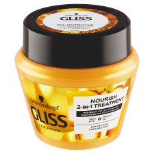 Gliss Nourishing Mask 2in1 Oil Nutritive for Coarse, Split Hair 300ml