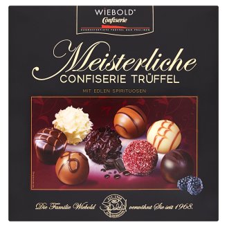 Wiebold Směs plněných bonbonů z bílé, hořké a mléčné čokolády s alkoholem 200g