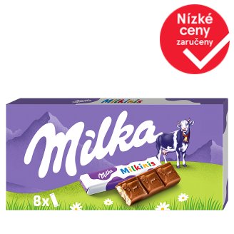 Milka Milkinis tyčinky z mléčné čokolády s mléčnou náplní 8 ks 87,5g