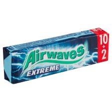 Wrigley's Airwaves Extreme žvýkačka bez cukru se silnou příchutí mentolu a eukalyptu 12 ks 16,8g