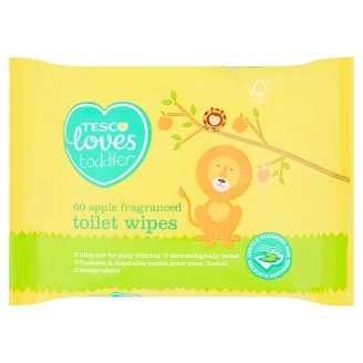 Tesco Loves Toddler Vlhčený toaletní papír 60 ks
