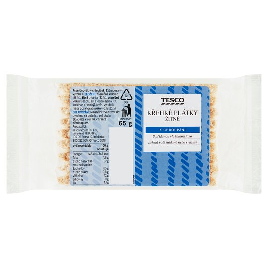 Tesco Křehké plátky žitné 65g