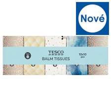 Tesco Balm Tissues 4 Ply 10 x 10 pcs (100 pcs)